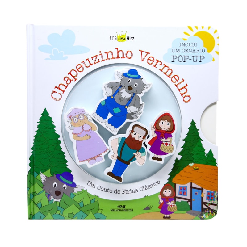 CHAPEUZINHO VERMELHO (LIVRO + CENÁRIO POP-UP + 4 PERSONAGENS DE MADEIRA): UM CONTO DE FADAS CLÁSSICO