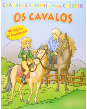 CHARADAS INFANTIS P COLORIR  CAVALOS