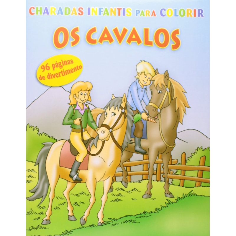 CHARADAS INFANTIS P COLORIR  CAVALOS