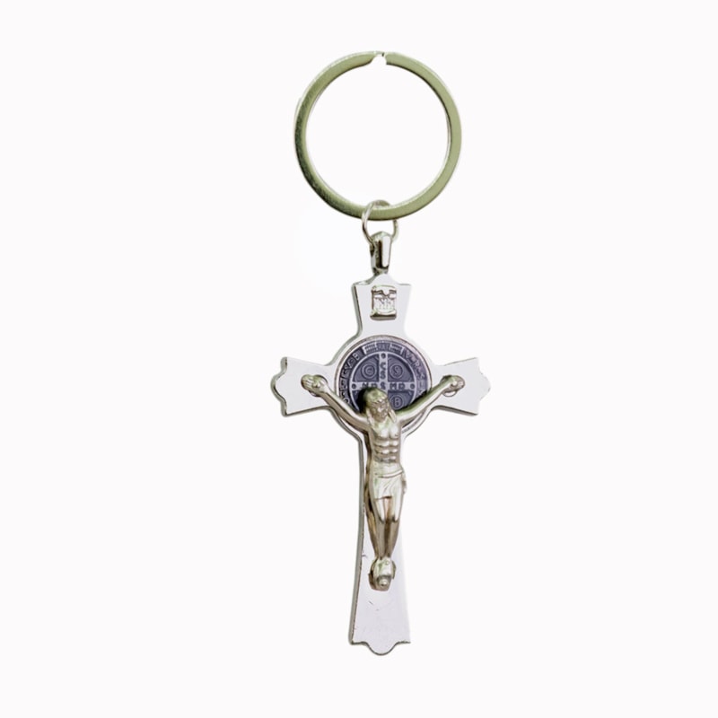 CHAVEIRO CRUCIFIXO METAL