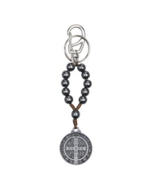 CHAVEIRO DEZENA HEMATITA ONIX