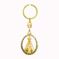 CHAVEIRO NOSSA SENHORA APARECIDA DOURADO VAZADO
