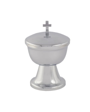CIBÓRIO 13CM DE ALTURA DOURADO INTERNO 60 PARTICULAS