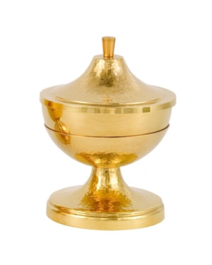 CIBÓRIO 14CM DE ALTURA DOURADO 180 PARTICULAS