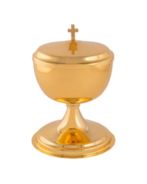 CIBORIO 19CM DE ALTURA DOURADO 320 PARTICULA