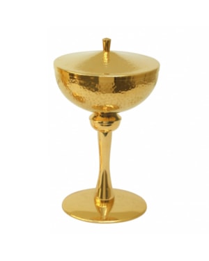 CIBÓRIO 21CM DE ALTURA DOURADO 250 PARTICULAS
