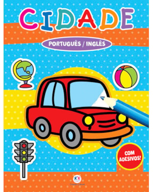 CIDADE: PORTUGUÊS / INGLÊS - COM ADESIVOS!