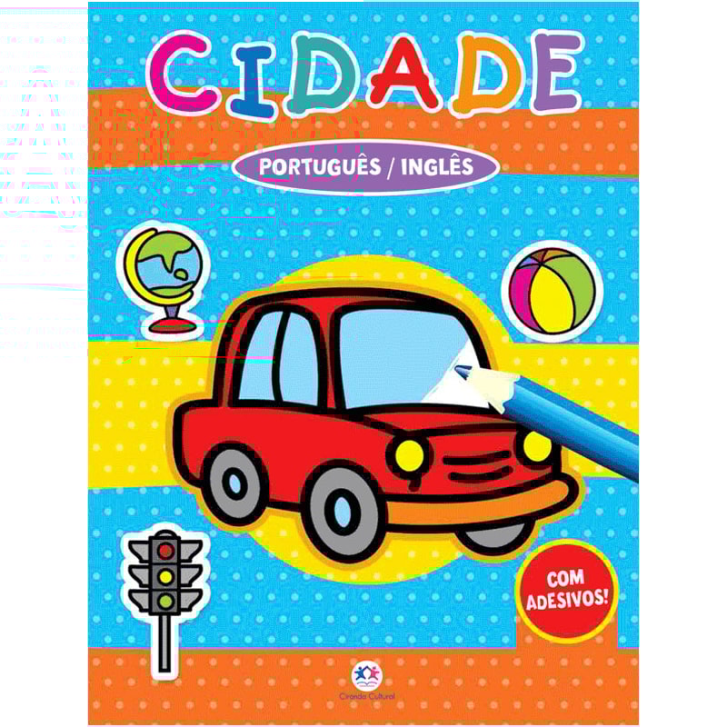 CIDADE: PORTUGUÊS / INGLÊS - COM ADESIVOS!