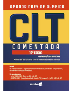 CLT COMENTADA - 10ª EDIÇÃO 2021