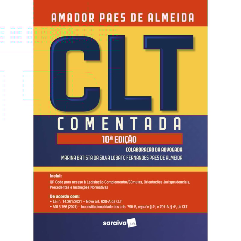 CLT COMENTADA - 10ª EDIÇÃO 2021
