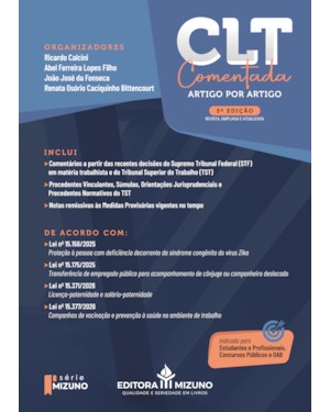 Clt - comentada artigo por artigo - 5ª edição (2026)