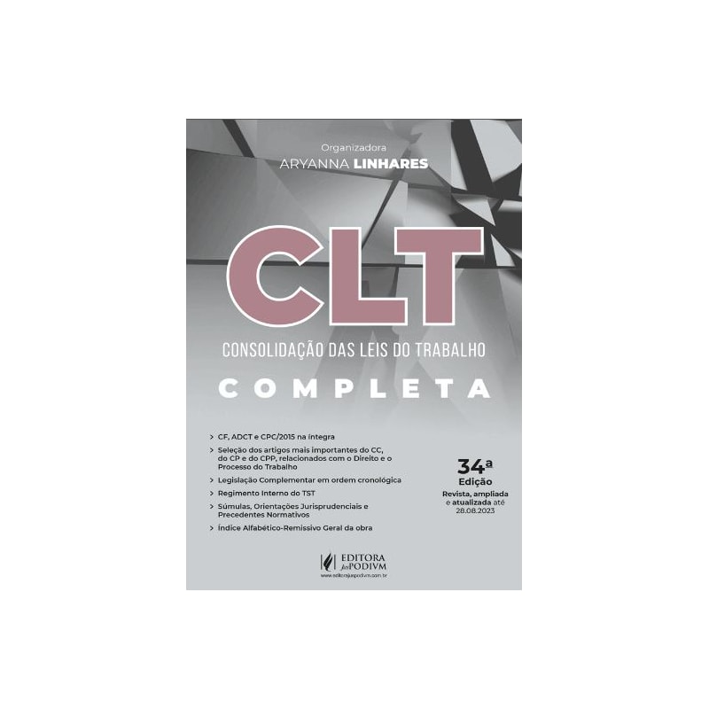 CLT - CONSOLIDAÇÃO DAS LEIS DO TRABALHO - 39º EXAME DE ORDEM