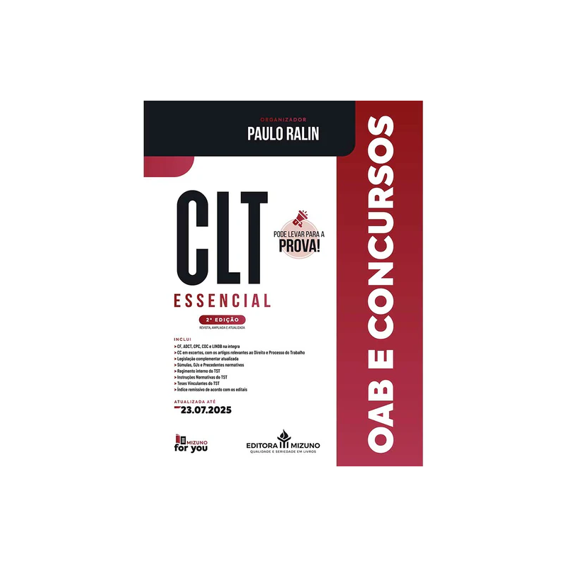 CLT ESSENCIAL - PAULO RALIN - 2ª EDIÇÃO 2025