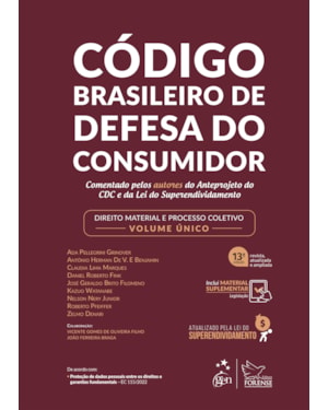 CÓDIGO BRASILEIRO DE DEFESA DO CONSUMIDOR - 13ª EDIÇÃO 2022