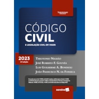 CÓDIGO CIVIL E LEGISLAÇÃO CIVIL EM VIGOR - 41ª EDIÇÃO 2023