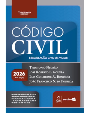 CÓDIGO CIVIL E LEGISLAÇÃO CIVIL EM VIGOR - 44ª EDIÇÃO 2026