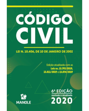 Código civil: lei n. 10.406, de 10 de janeiro de 2002