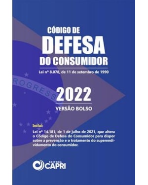 CÓDIGO DE DEFESA DO CONSUMIDOR 2022 - VERSÃO BOLSO