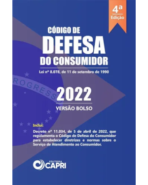 CÓDIGO DE DEFESA DO CONSUMIDOR 2022 - VERSÃO BOLSO
