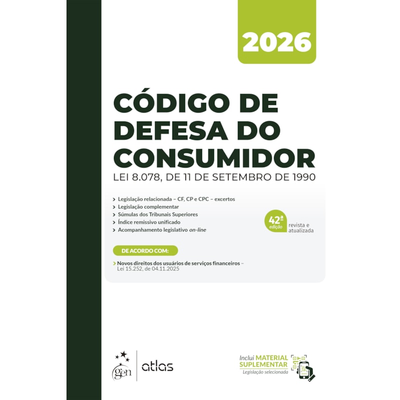 CÓDIGO DE DEFESA DO CONSUMIDOR - 42ª EDIÇÃO 2026