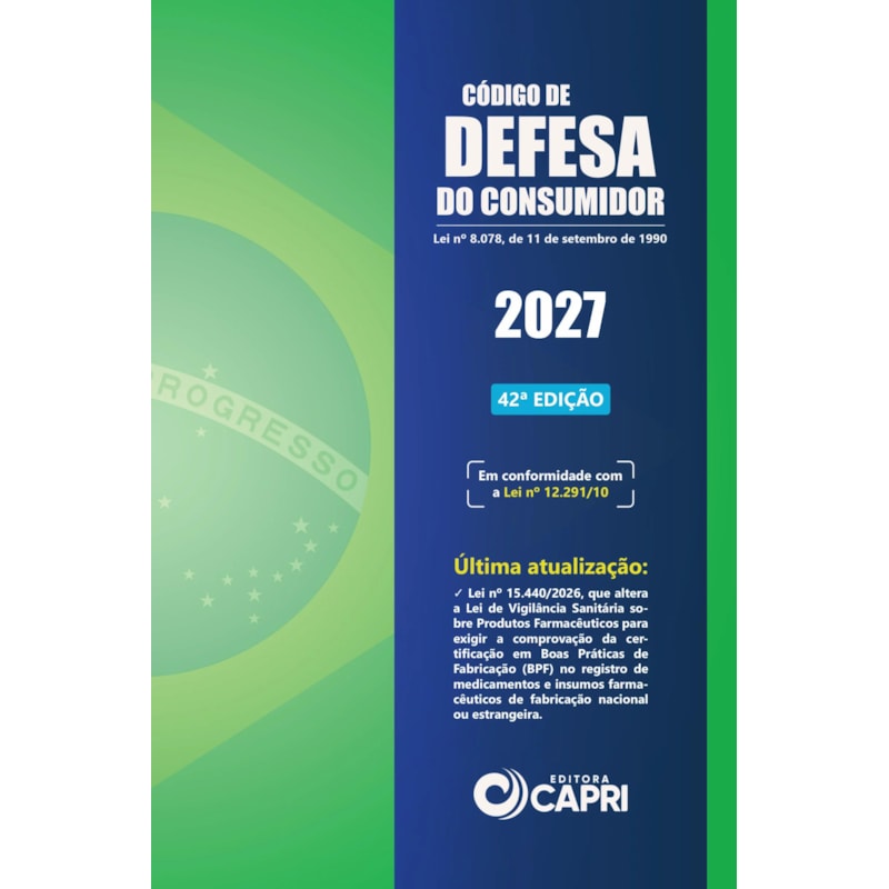 CÓDIGO DE DEFESA DO CONSUMIDOR ATUALIZADO 2027 42ª ED.