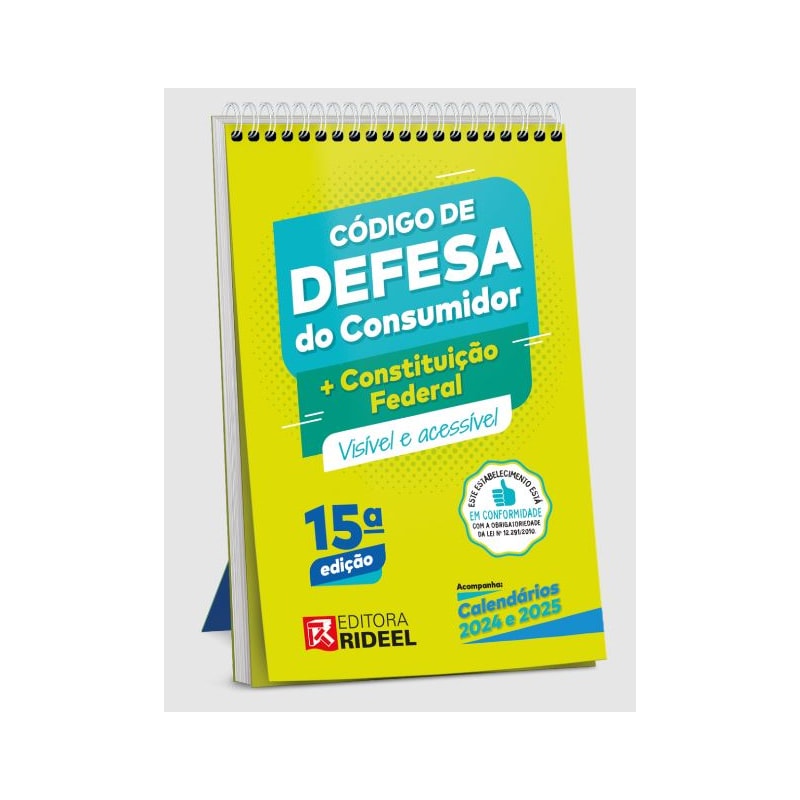 CÓDIGO DE DEFESA DO CONSUMIDOR + CONSTITUIÇÃO FEDERAL VISÍVEL E ACESSÍVEL - 15ª EDIÇÃO