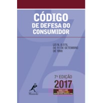CÓDIGO DE DEFESA DO CONSUMIDOR: LEI N. 8.078, DE 11 DE SETEMBRO DE 1990