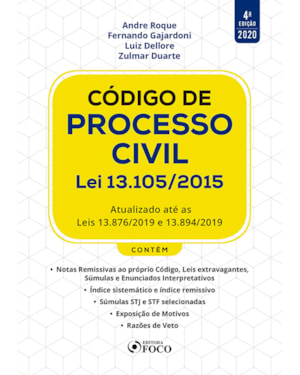 CÓDIGO DE PROCESSO CIVIL - 4ª ED - 2020