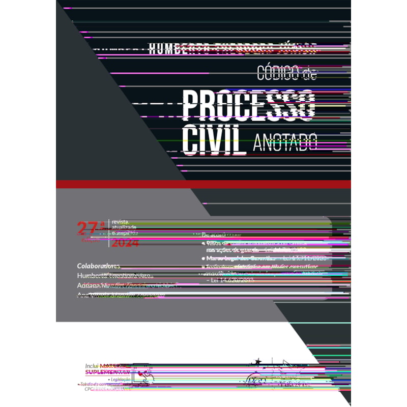 CÓDIGO DE PROCESSO CIVIL ANOTADO - 27ª EDIÇÃO 2024