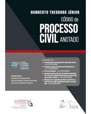 CÓDIGO DE PROCESSO CIVIL ANOTADO - 28ª EDIÇÃO 2025