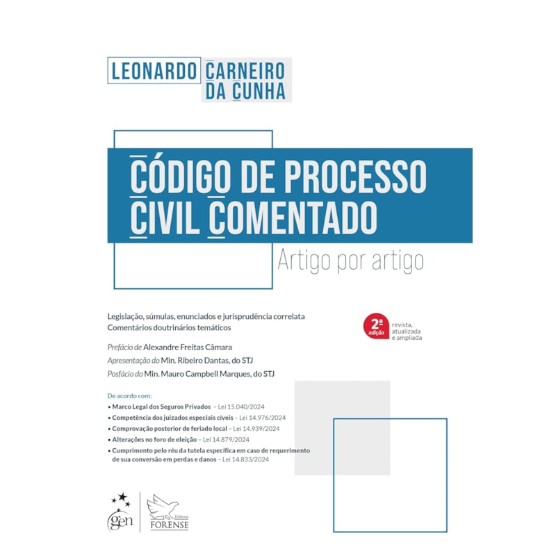 CÓDIGO DE PROCESSO CIVIL COMENTADO - 2ª EDIÇÃO 2025