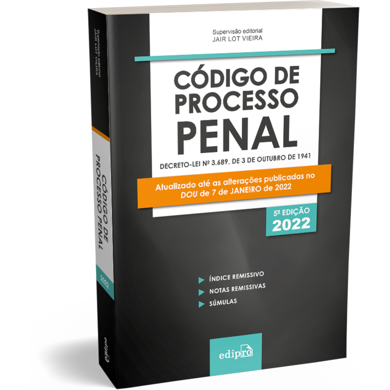 CÓDIGO DE PROCESSO PENAL 2022 - MINI