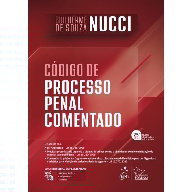 Código de Processo Penal Comentado - 25ª Edição 2026