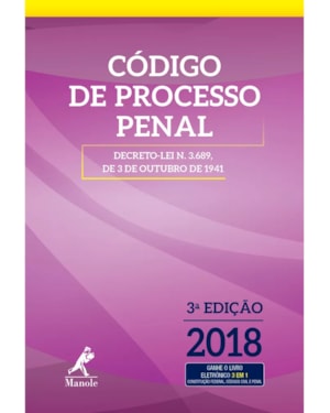 Código de processo penal: decreto-lei n 3.689, de 3 de outubro de 1941