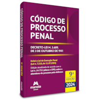 Código de processo penal: decreto-lei n. 3.689, de 3 de outubro de 1941