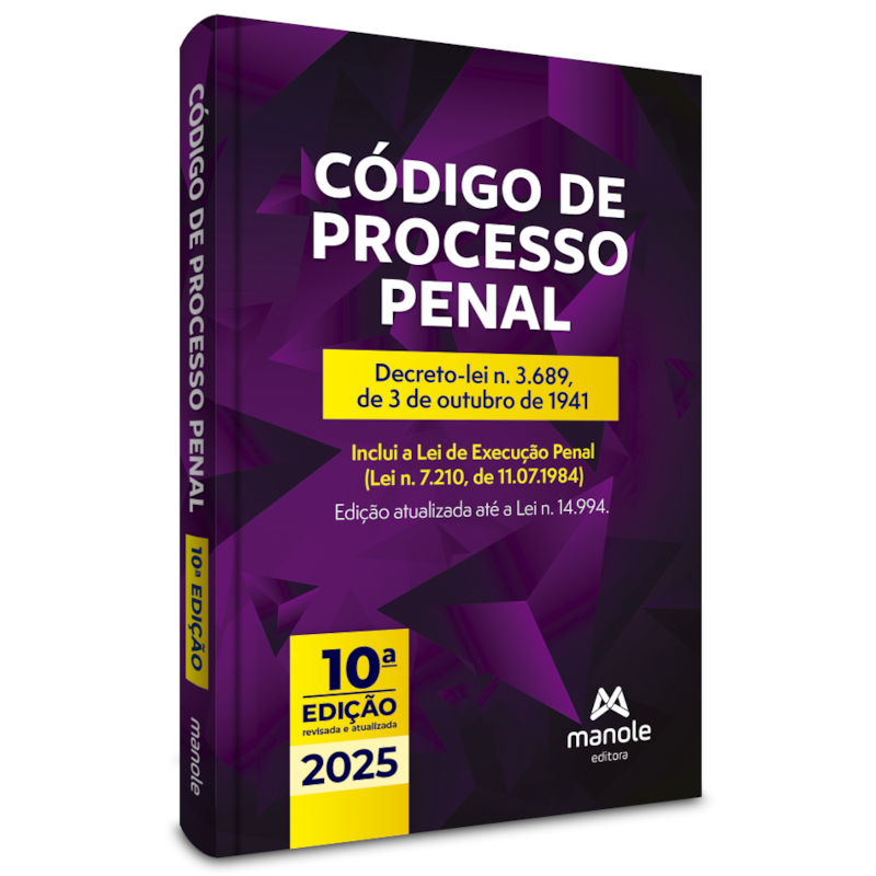 Código de processo penal: decreto-lei n. 3.689, de 3 de outubro de 1941