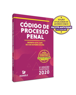 Código de processo penal: decreto-lei n. 3.689, de 3 de outubro de 1941