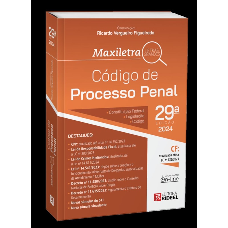 CÓDIGO DE PROCESSO PENAL - MAXILETRA - CPP 2024