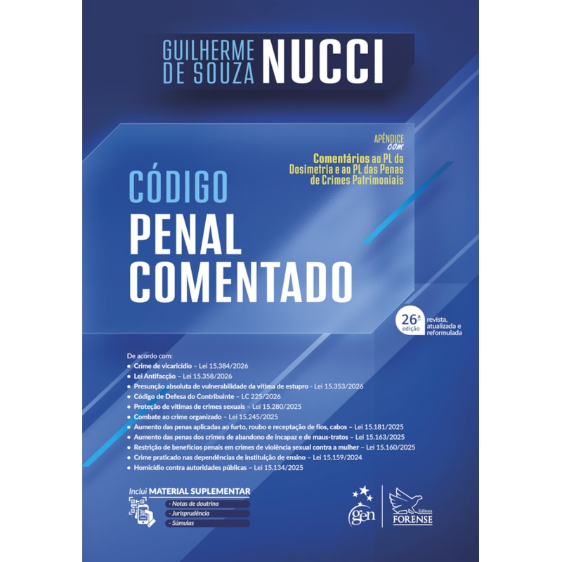 Código Penal Comentado - 26ª Edição 2026