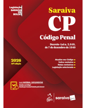 CÓDIGO PENAL - LEGISLAÇÃO SARAIVA DE BOLSO - 10ª EDIÇÃO 2026