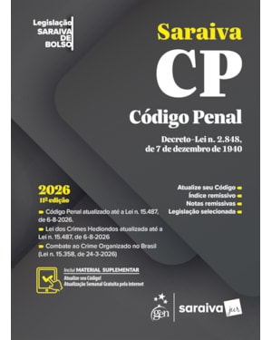 CÓDIGO PENAL - LEGISLAÇÃO SARAIVA DE BOLSO - 11ª EDIÇÃO 2026