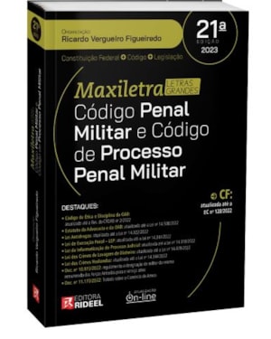 CÓDIGO PENAL MILITAR E CÓDIGO DE PROCESSO PENAL MILITAR COLEÇÃO MAXILETRA