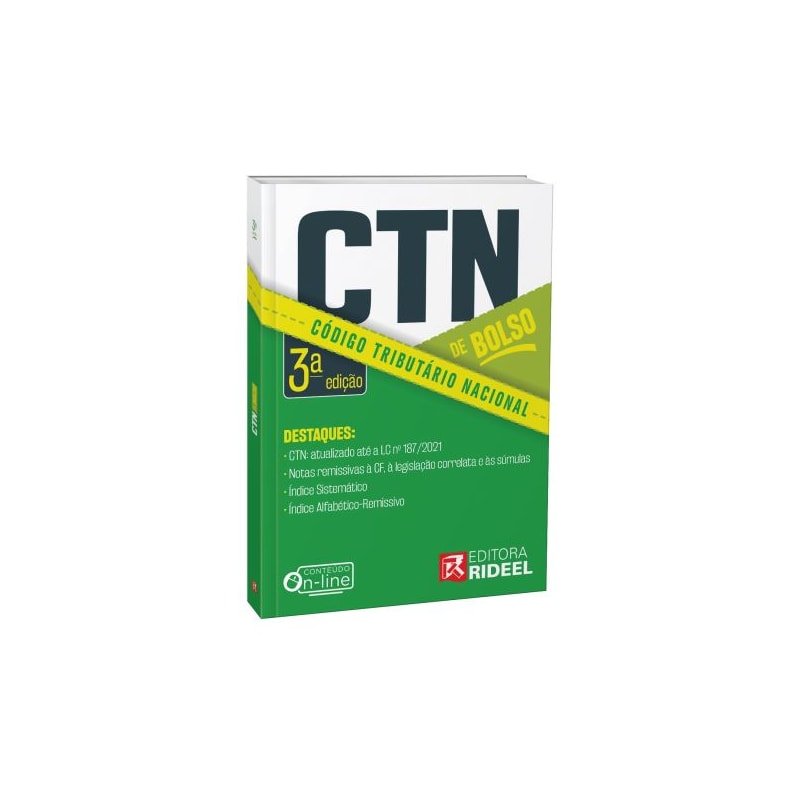 CÓDIGO TRIBUTÁRIO NACIONAL - CTN DE BOLSO