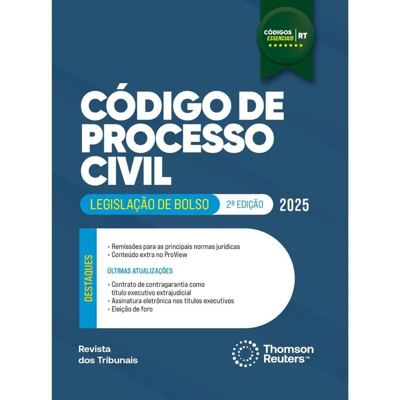 CÓDIGOS ESSENCIAIS - CÓDIGO DE PROCESSO CIVIL - 2ª EDIÇÃO