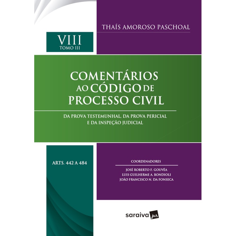 COL.COMENTÁRIOS AO CÓDIGO DE PROCESSO CIVIL-VOL VIII-TOMO III (ART.442 A 484) - 1ª EDIÇÃO 2024