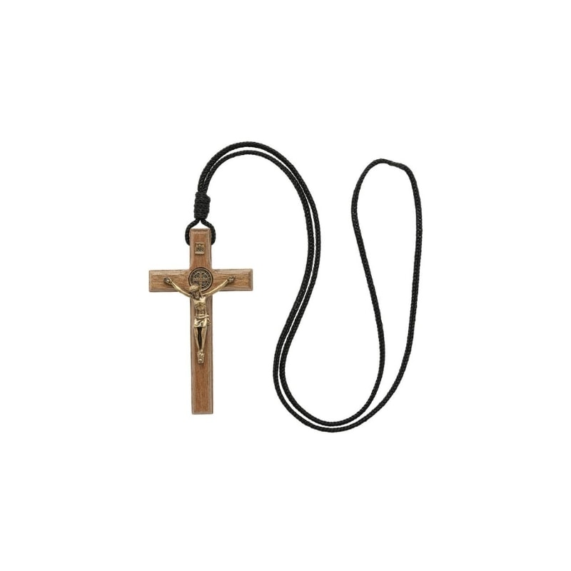 COLAR CRUCIFIXO SÃO BENTO 09CM