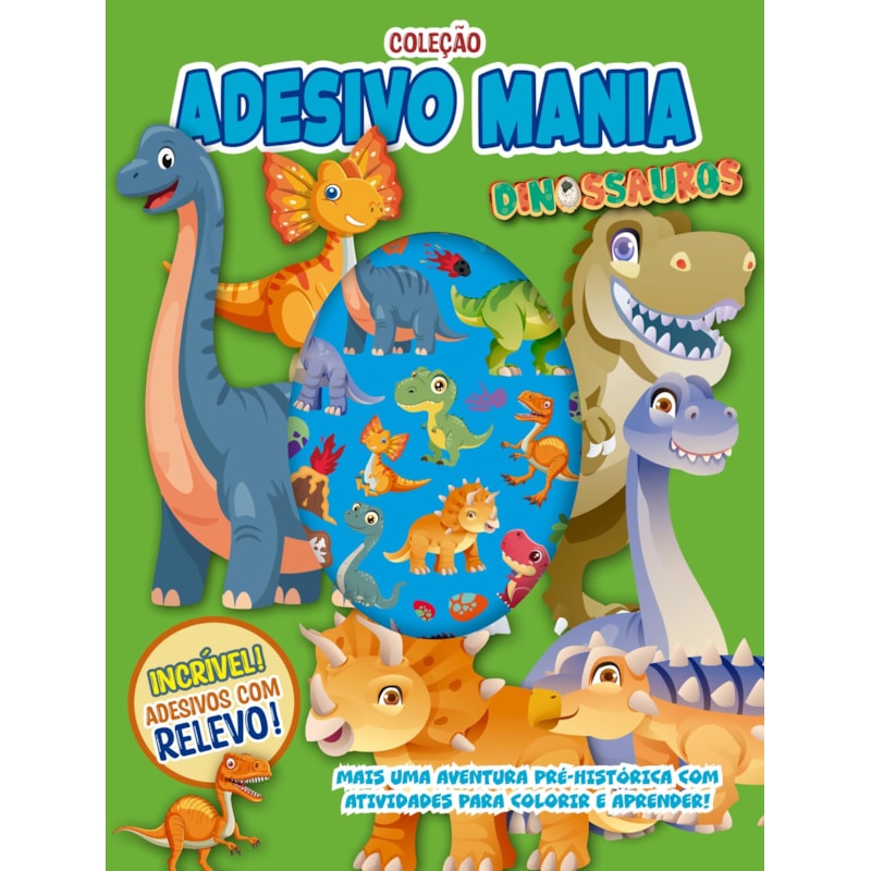 COLEÇÃO ADESIVO MANIA - DINOSSAUROS