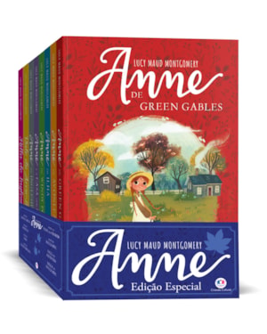 COLEÇÃO ANNE DE GREEN GABLES COM 8 LIVROS MAIS DIÁRIO DE AVENTURAS