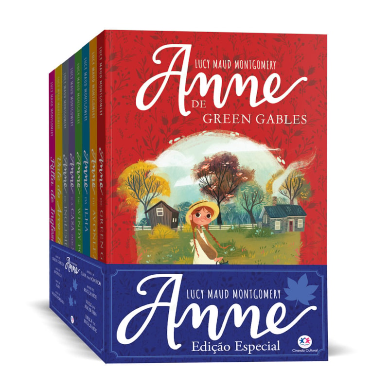 COLEÇÃO ANNE DE GREEN GABLES COM 8 LIVROS MAIS DIÁRIO DE AVENTURAS