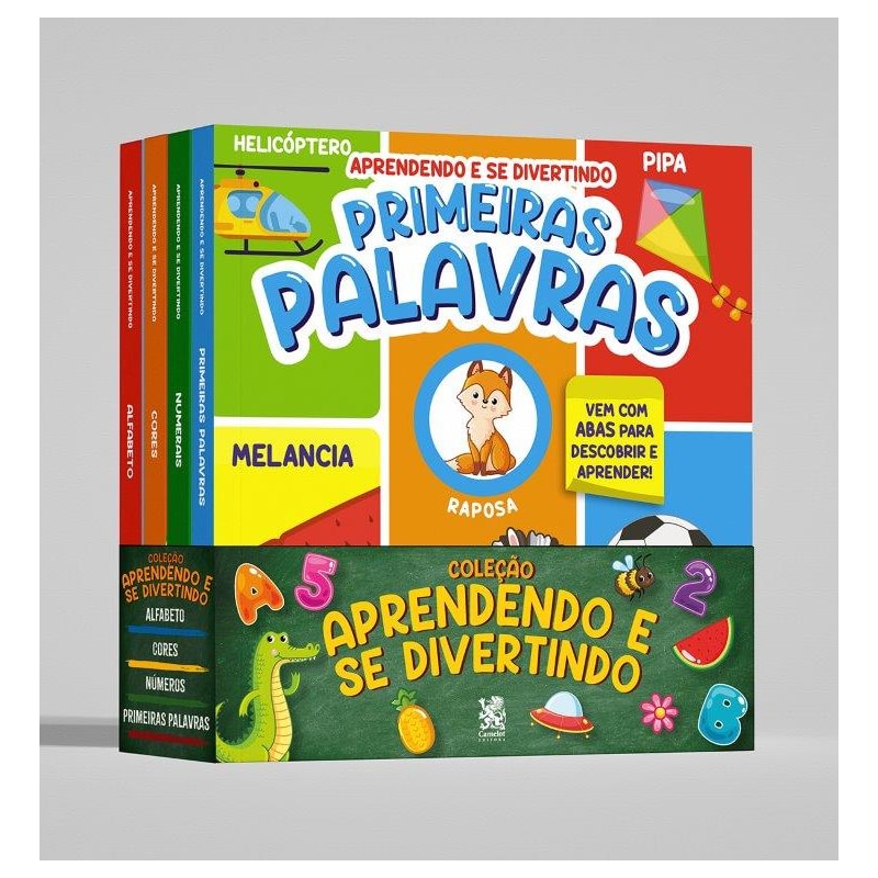 COLEÇÃO APRENDENDO E SE DIVERTINDO - KIT COM 4 LIVROS
